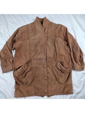 Vintage Wilsons Adventure Bound Suede Leather Jacket Mens XL Thinsulate Car Coat